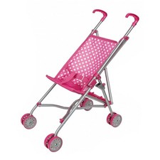 Idena Puppenbuggy pink Puppenkarre Sportwagen Stroller Rosa Kinderwagen Mädchen