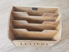 Living Leters Holz Kiste Ordner Briefablage 