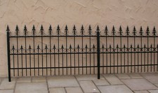 Schmiedeeisen Eisenzaun Metall Zaun Zäune Roma-Z100/175 Feuer Verzinkt