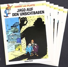 HARRY und PLATTE Nr 1-18 Erstauflage SC Humor Krimi Comic Album Carlsen Verlag
