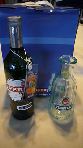 Pernod set aus flasche und - pernod-set,