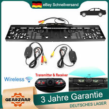 Funk 170° IR LED Rückfahrkamera Kennzeichen Kabellos Nummernschild Einparkhilfe
