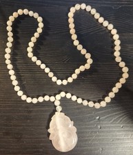 Halskette Rosenquarz Kugeln