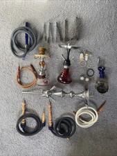 Shisha Set Wasserpfeife PN Schlauch Aladin Kopf Glas Zange Dichtungen Kaya 