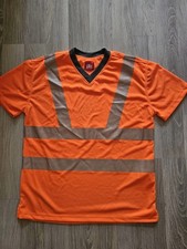 Litz Warnschutz T-Shirt Warnkleidung Workwear  Orange Größe M