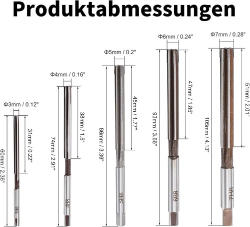 10stk hand reibahlen - 10stk, set