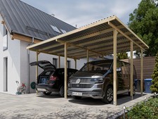 Holz Doppelcarport EcoShield