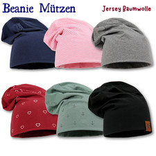 Beanie Mütze Jersey Baumwolle