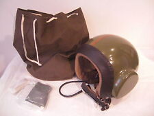 DDR FLIEGER TECHNIKER HELM  FLUGZEUGHELM MIT KEHLKOPFMIKRO HÖRER 