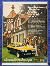 Opel Kadett C Coupe GTE,  originale Werbung aus 1975, laminiert
