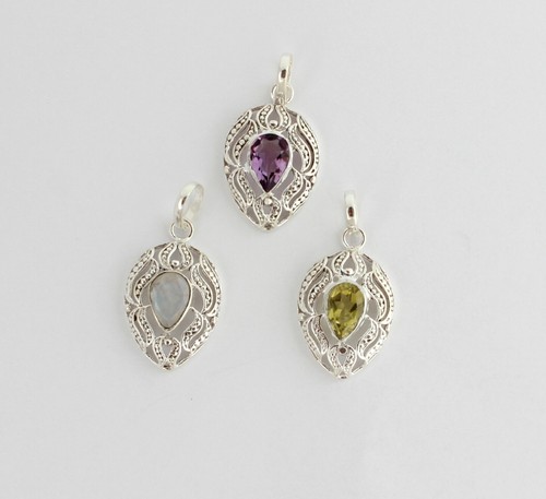 Amethyst mondstein peridot - amethyst,