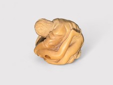 Netsuke Liebespaar in Umarmung