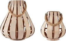 Holzlaterne Stripes |