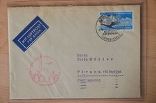 DDR Briefbeleg Lufthansa Erstflug Berlin-Tirana 8.4.1960