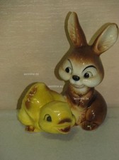 L00019_09 Goebel Porzellan Figur Hase mit Entchen Bunny Rabbit 34-821