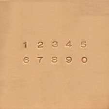 Serif Nummern Prägeset -