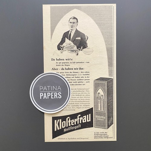 1960 klosterfrau melissengeist - 1960,