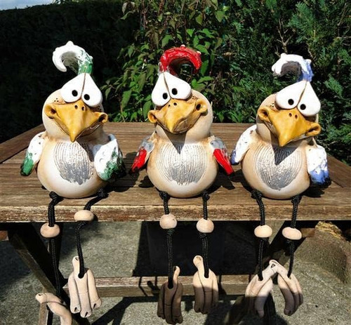 3pcs hühner deko gartendeko - hühner,