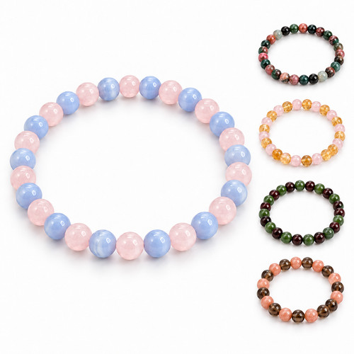Edelstein armband zwei steine - armband,