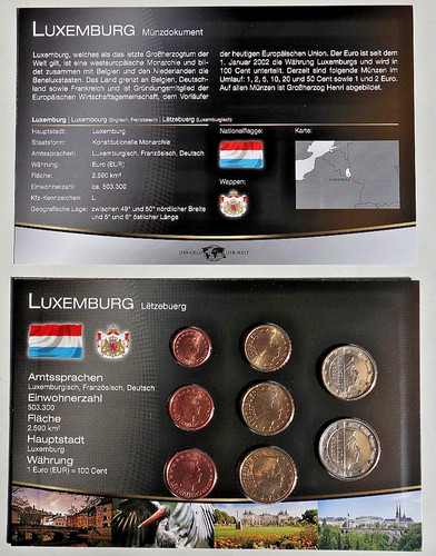 Luxemburg kms kursmünzensatz - luxemburg:,