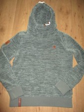 schöner kuschliger Männer Langarm Fleece Pullover Kapuze Hoodie NAKETANO Gr. M