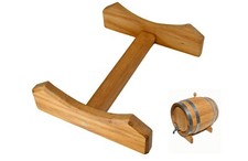 STÄNDER BOCK für Fass, HOLZSTÄNDER Holzfassbock für 10, 15, 20, 30 L Holzfass