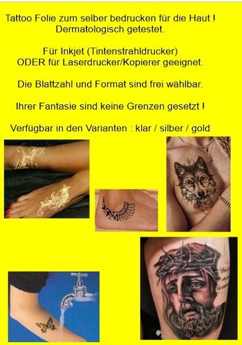 Kerzen tattoo folie body - folie,