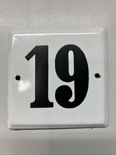 Emailschild Hausnummer 19 DDR Original