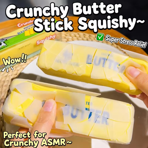 Crunchy butter stick squishy - crunchy,