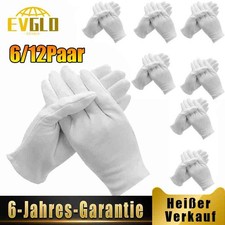 Baumwollhandschuhe Weiße Weich Schutzhandschuhe für SPA Handpflege Münzschmuck