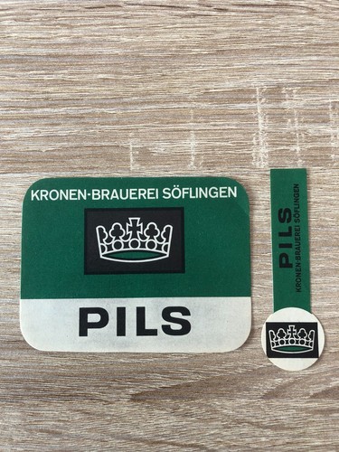 Bieretikett kronenbrauerei - bieretikett,