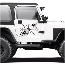 Kompass Abstrakt Schwarz Glanz