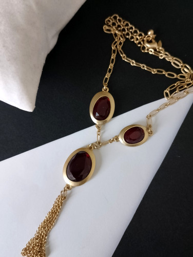 Halskette collier signiert - collier,