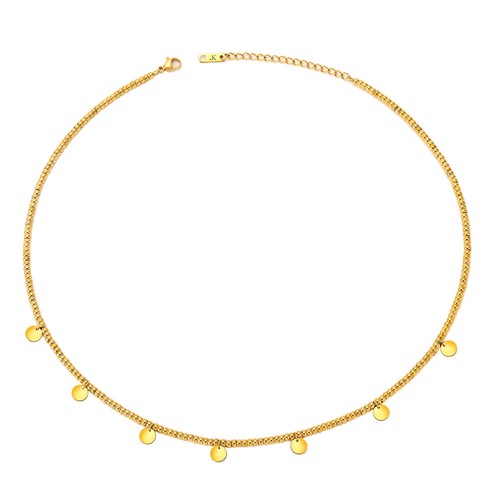 Damen kette mit plättchen - kette, in
