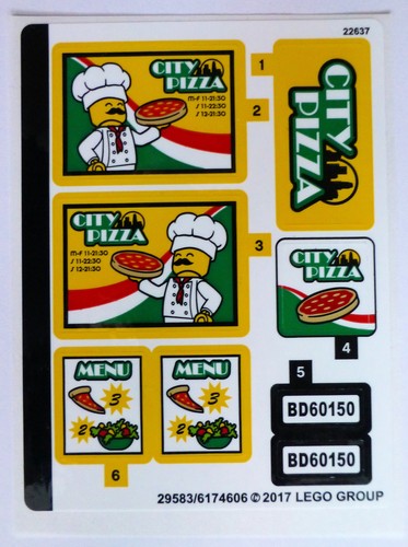 Lego city aufkleber sticker - lego®,