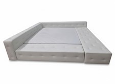 Chesterfield Echtleder Bett