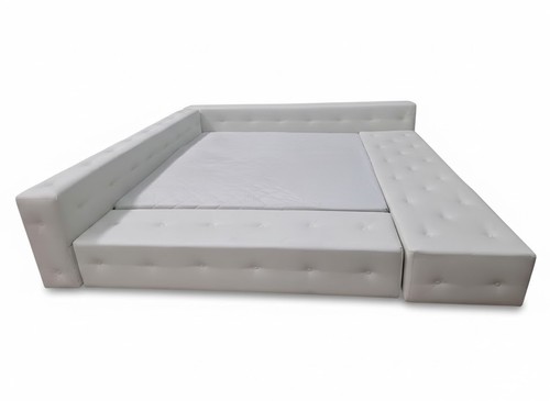 Chesterfield echtleder bett - echtleder,