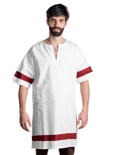 Römertunika weiß rot - weiß-rot,