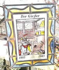 Schöne Bleiverglasung " Der Gießer "