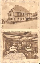 Waldenburg Sachsen, Hotel Gewerbehaus, 1927, Zwickau, Waldenburg