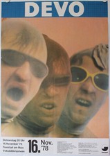 Devo, Poster, Plakat, Live, Concert, Concert, Frankfurt/M., 1978, We are Devo