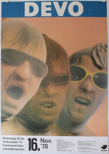 Devo poster plakat live - devo,, plakat,