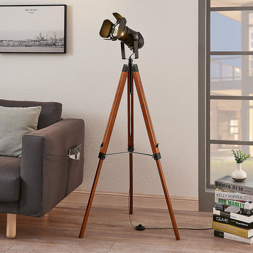 Lindby holz stehlampe hilma - lindby,