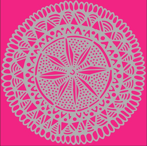 Schablone mandala kreis - schablone, 2