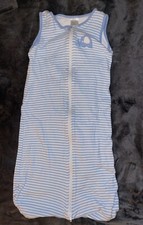 Baby I Schlafsack I blau/weiss I Reißverschluss I 90 cm I Frühling/Sommer