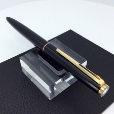 Vintage Montblanc Kugelschreiber Schwarz / Gold Hebelmechanik  #1968