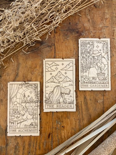 Tarot kartenset 3 dekokarten - -,