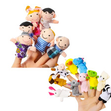 Fingerpuppen-Set Familie Kinderparty Rollenspiele Puppentheater Kinder Baby Tier