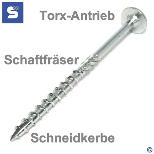 Tellerkopfschrauben verzinkt
