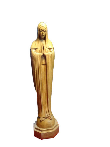 Madonna,Holzfigur,Handarbeit.M